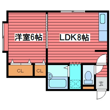 クリオ牧の物件間取画像